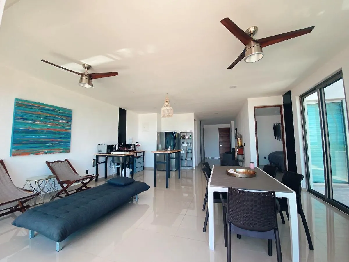 Angelina 28 Beachfront And Family Apartments - Modern And Relaxing Long Stays - 20 Min From Cancun Airport Puerto Morelos